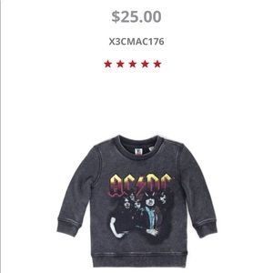 AC/DC Gray Toddler Sweatshirt